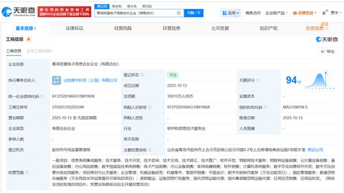 山東鐵路發(fā)展基金等成立電子信息合伙企業(yè)，助力信息系統(tǒng)集成服務(wù)發(fā)展
